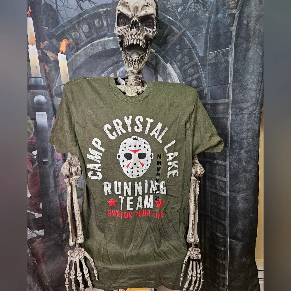 Camp Crystal Lake Running Team T-Shirt - Picture 1 of 2